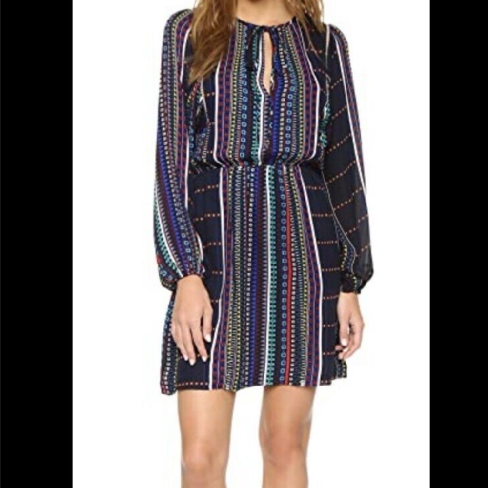 Parker Hammock Hedra long sleeve geometric printed dress